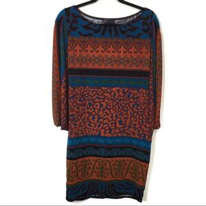 Hale Bob Boatneck‎ Dolman Batwing Dress Sheath Sz M